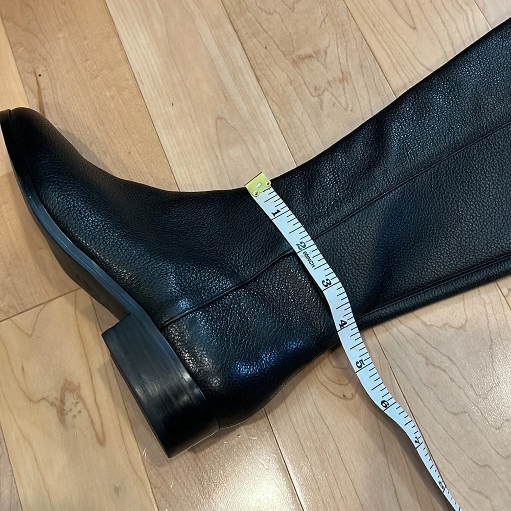 Michael Michael Kors black pebbled leather over the knee knee high boots 5.5 - Picture 16 of 16